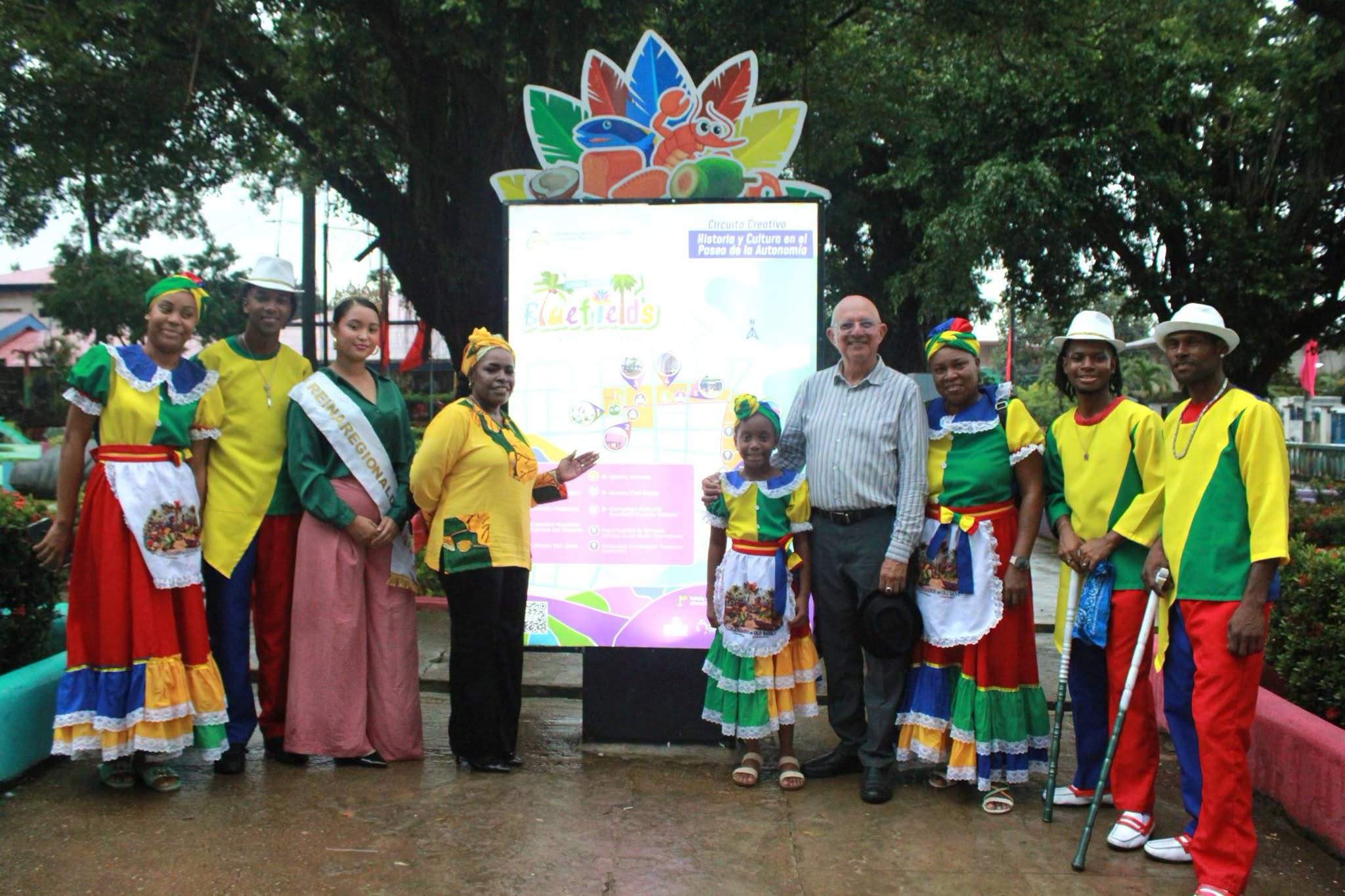 Lanzamiento del nuevo cicuito Historia y Cultura en el paseo de la Autonomia Blueefields